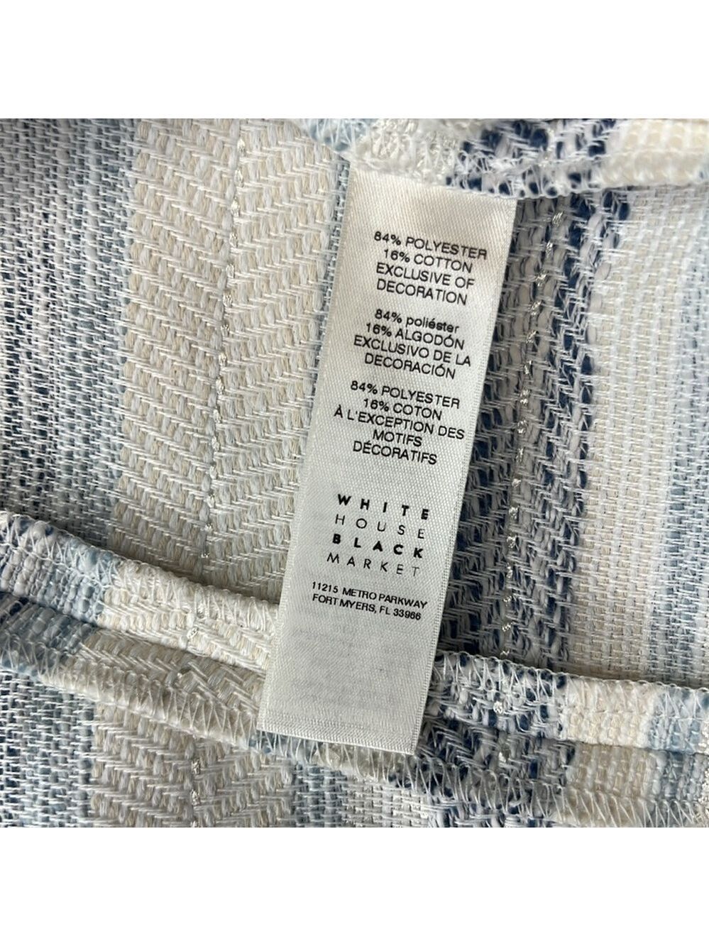 White House Black Market Crop Jacket Size 10 - Picture 7 of 9